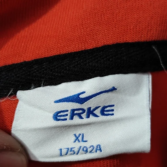 Erke zipper sweatshirt red size XL - Picture 5 of 8